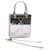 PRADA Hand Bag Metallic leather Silver Auth 59813S Silvery  ref.1170342
