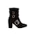 Liu.Jo Suede buckle boots Black Deerskin  ref.1170437