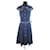 Alexander Mcqueen Robe en coton Bleu  ref.1170976