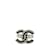 Anel CC Chanel Prata Metal  ref.1171021