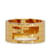 Gold Fendi Cut-Out Gold Tone Logo Ring Golden Metal  ref.1171043