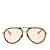 Gafas de sol redondas tintadas marrones de Gucci Castaño  ref.1171096