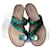 Furla Sandals Green Pony-style calfskin  ref.1171221