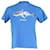 T-shirt Palm Angels Shark in cotone blu  ref.1171258