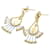 & Other Stories 18K Leaf D angle Earrings Golden Metal Gold  ref.1171287