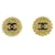 Chanel CC Clip On Earrings Golden Metal  ref.1171288