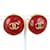 Chanel Clip de CC en los pendientes Roja Metal  ref.1171291