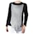 Yohji Yamamoto Black long-sleeved top with knit overlay - Brand size 2 Cotton  ref.1171375
