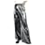 Loewe Pantalon taille haute argenté à cordon de serrage à sequins - taille M  ref.1171403
