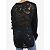 Ann Demeulemeester Pull noir côtelé dos dentelle - taille S - vue 2