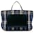 Burberry Blue House Check Tote Bag Cloth Cloth  ref.1171462