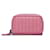 Bottega Veneta Pink Intrecciato Leder-Geldbörse mit umlaufendem Reißverschluss Kalbähnliches Kalb  ref.1171463