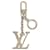 Portachiavi Louis Vuitton in argento con iniziali LV Metallo  ref.1171472