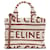 Céline Celine Brown Small All Over Cabas Thais Beige Cloth Cloth  ref.1171515