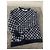 Louis Vuitton Jacquard-Sweatshirt mit vollem Monogramm Weiß Marineblau - Ansicht 3