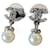 Coco Crush Chanel Cc earrings Dark grey Metal  ref.1171673