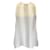 Autre Marque Brunello Cucinelli White / Silver Monili Beaded Silk Top  ref.1171692
