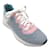 Autre Marque Chanel grey / pink / Blue 2019 Mixed Fabric Knit Sneakers Multiple colors Cloth  ref.1171695