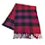 Sciarpe con sciarpa in cashmere rossa Burberry House Check Rosso Cachemire  ref.1171721