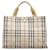 Beige Burberry House Check Canvas Tote Cloth  ref.1171744
