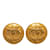 Gold Chanel CC Clip On Earrings Golden Gold-plated  ref.1171772