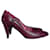 Christian Dior Heels Dark red Leather  ref.1171805
