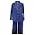 Iris & Ink Velvet Petrol Suit Set in Blue Cotton  ref.1171819