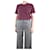Marni Camiseta burdeos con cuello redondo - talla UK 14 Algodón  ref.1171862