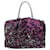 Dolce & Gabbana Sac à poignée supérieure Miss Charles à sequins violets et argentés Cuir  ref.1171870