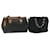 Salvatore Ferragamo Hand Bag PVC Canvas 2Set Black Auth bs9435  ref.1171958