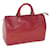 Louis Vuitton Epi Speedy 30 Bolsa de Mão Castelhano Vermelho M43007 Autenticação de LV 60718 Couro  ref.1171994