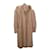 Courreges Coats, Outerwear Beige Silk  ref.1172060