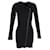 Pierre Balmain Asymmetric Zipper Dress in Black Polyester  ref.1172095