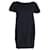 Alexander McQueen Kleid mit Puffärmeln m/ Taschen aus marineblauem Polyester  ref.1172102