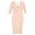 Victoria Beckham Sheath Dress in Peach Polyester  ref.1172137