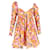 Zimmermann Violet Floral Twist Front Mini Dress in Multicolor Cotton Multiple colors  ref.1172143