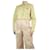 Miu Miu Yellow distressed cropped shirt - size UK 6 Cotton  ref.1172156