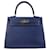 Hermès Bleu Togo Kelly Retourne 25 Cuir Veau façon poulain  ref.1172219