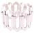 Hermès VINTAGE HERMES ONDINE T BRACELET 16 CM SOLID SILVER 925 129GR STRAP BANGLE Silvery  ref.1172260