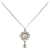 NEW CHANEL NECKLACE CRYSTALS AND CC LOGO SILVER METAL SILVERY NECKLACE  ref.1172375