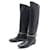 SERGIO ROSSI CAVALIERE SHOES 39.5 Item 40.5 FR BLACK LEATHER BOOTS BOOTS  ref.1172407