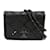 Chanel Mini sac à bandoulière clouté en satin et cuir Noir  ref.1172448