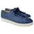 Santoni trainers Blue Leather  ref.1172533
