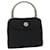 VERSACE Hand Bag Satin Black Auth yk9552  ref.1172800