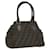 FENDI Zucca Canvas Hand Bag Black Brown Auth bs10335  ref.1172813