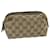 GUCCI GG Canvas Pouch Beige 29595 Auth ac2497  ref.1172824