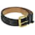 Cinturón ceinture de mezclilla con monograma de LOUIS VUITTON 36.6"" Negro M6972W LV Auth bs8908  ref.1172854