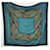 Autre Marque Sublime and luxurious scarf in pure silk made in France, LANCETTI Blue  ref.1173123