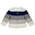 Chanel Jackets Blue Beige Grey Silk Wool  ref.1173646