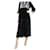 Autre Marque Black velvet embroidered dress - size M  ref.1173789